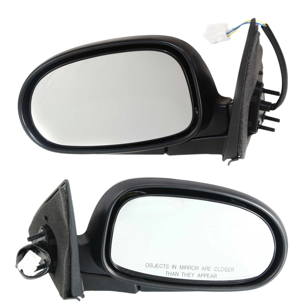 Power Black Unheated Mirrors Pair for Nissan Maxima (2000–2003)