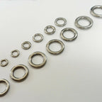 50 Snap Rings for Fishing Lures Tackle Connector (Solid Stainless Steel)