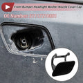 Washer Nozzle Cover Cap for BMW 740i Black (2011-2015)