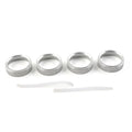 Set of 4 Air Conditioner Switch CD Button Ring Knob Trim for Ford F150 (2015–2020)