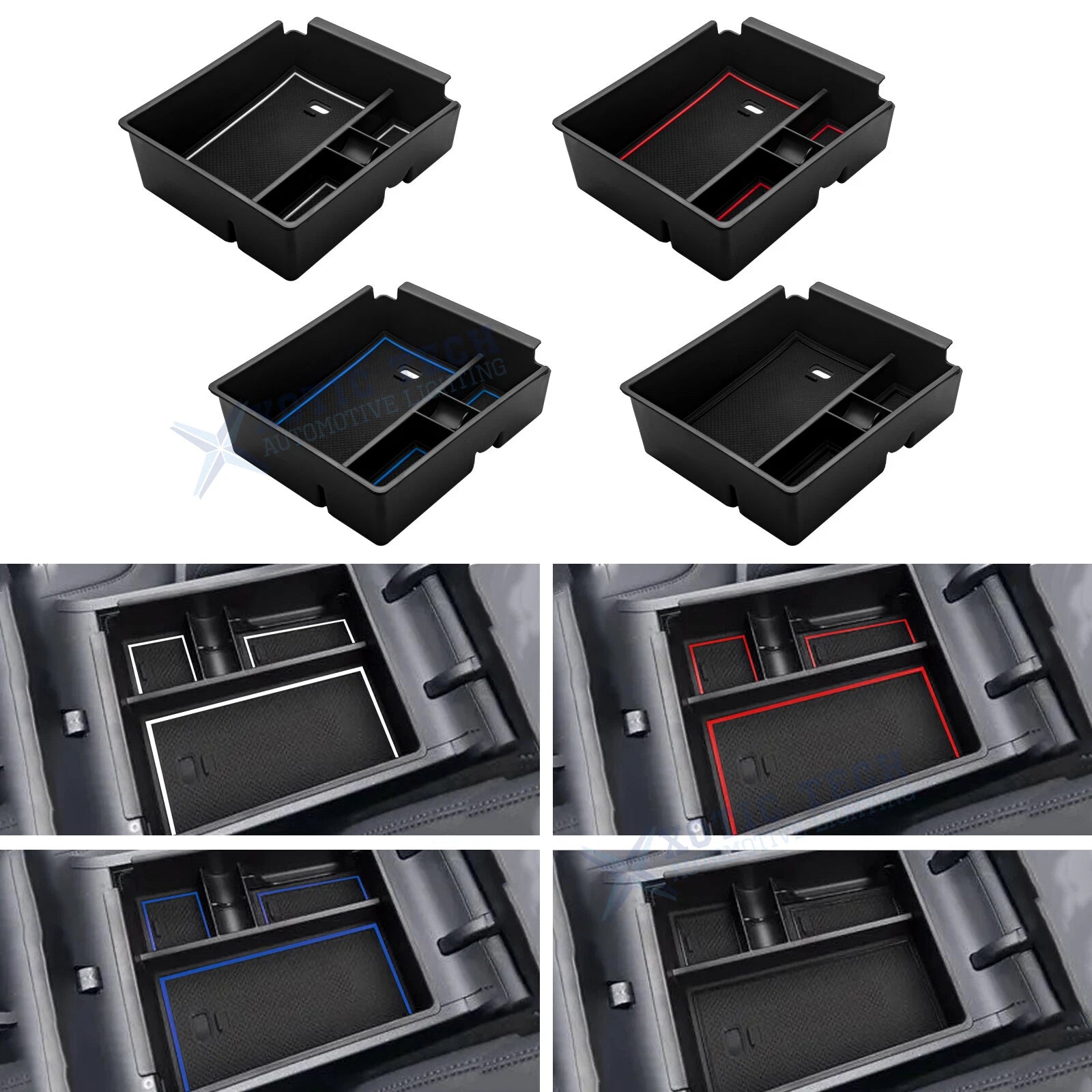 Central Armrest Box Storage Tray Organizer for Hyundai Tucson Hybrid (2022–2024)