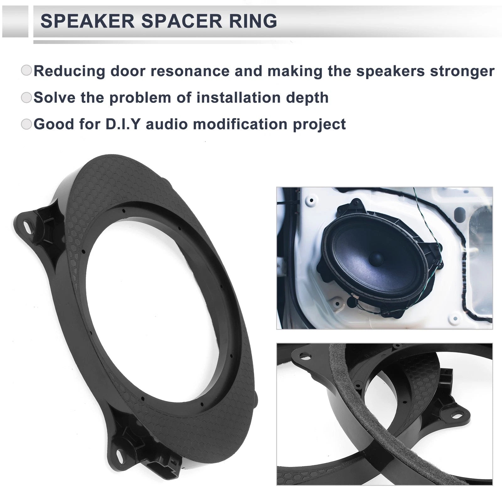 Speaker Spacer Ring Adaptor for Toyota 13-24 6.5" Tweeter