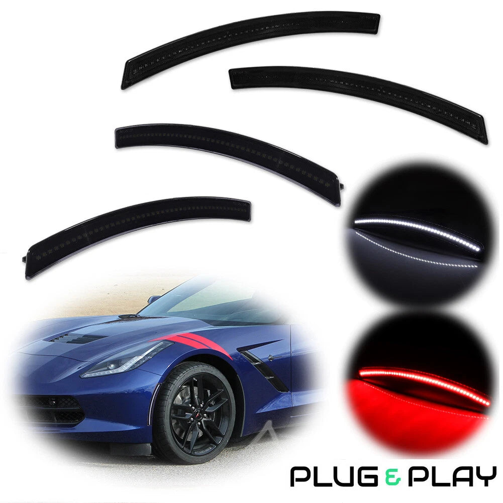 Set of 4 LED Side Marker Lights for Chevy Corvette C7 (2014–2019)