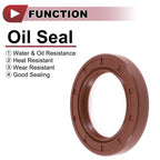 2X Oil Seal Rotary Shaft Seal FKM Rubber 35x52x8mm for Various Models