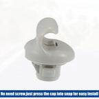 2X Sun Visor Clip Retainer for Infiniti FX35 (2003–2008) Gray