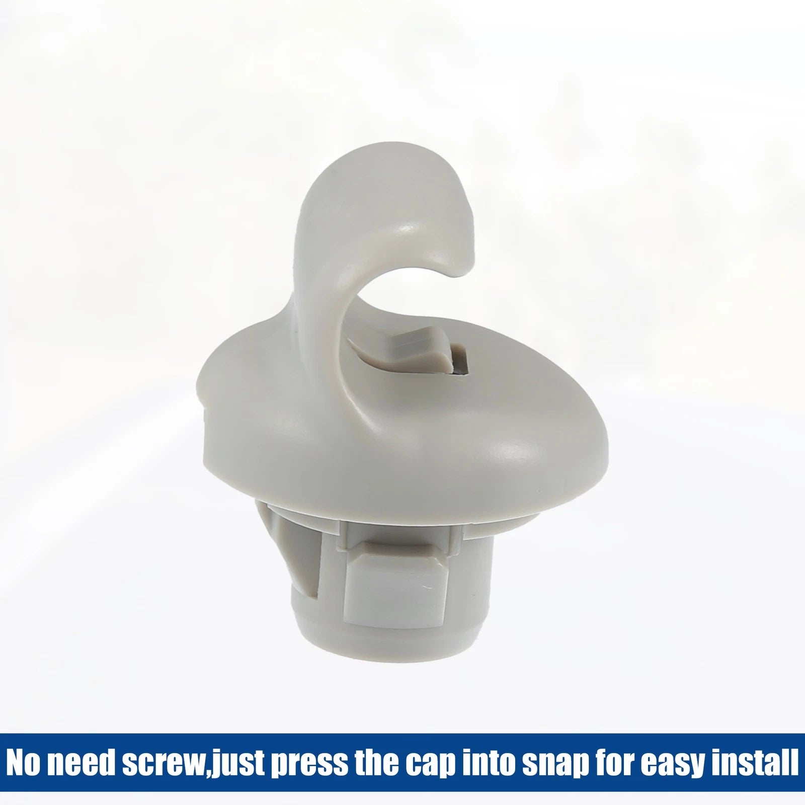 2X Sun Visor Clip Retainer for Infiniti FX35 (2003–2008) Gray