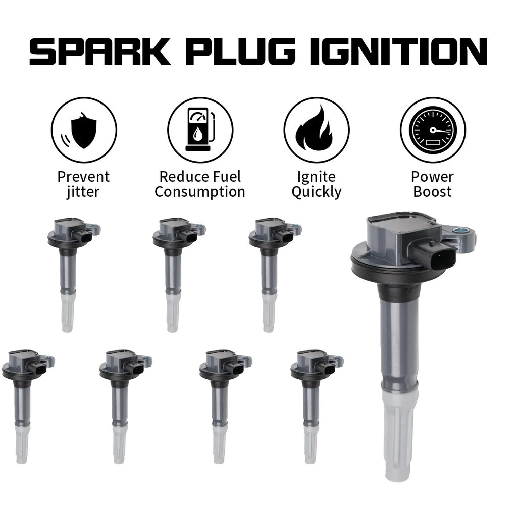 Set of 8 Ignition Coils for Ford Mustang (2011–2015) UF622