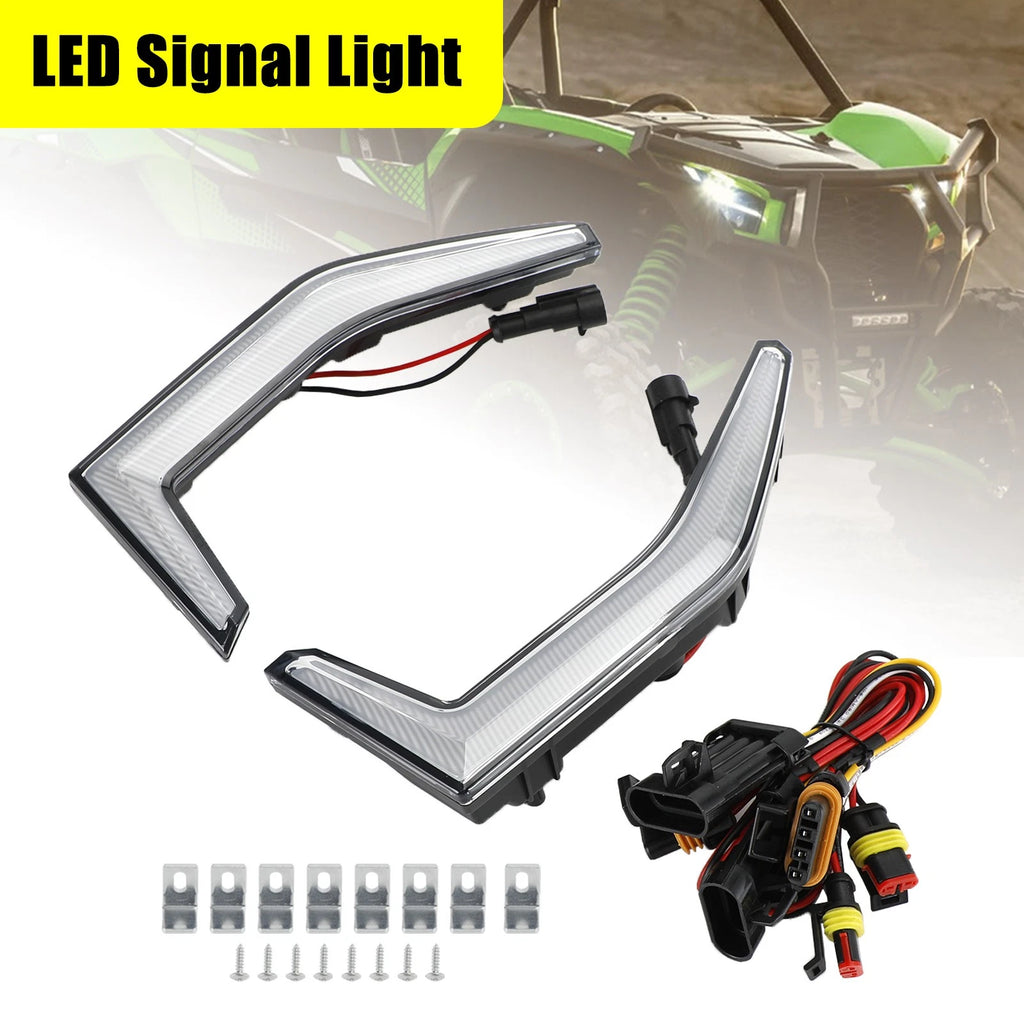 Fang Accent Grill Lamps LED for Kawasaki Teryx KRX 1000 (2020–2023)