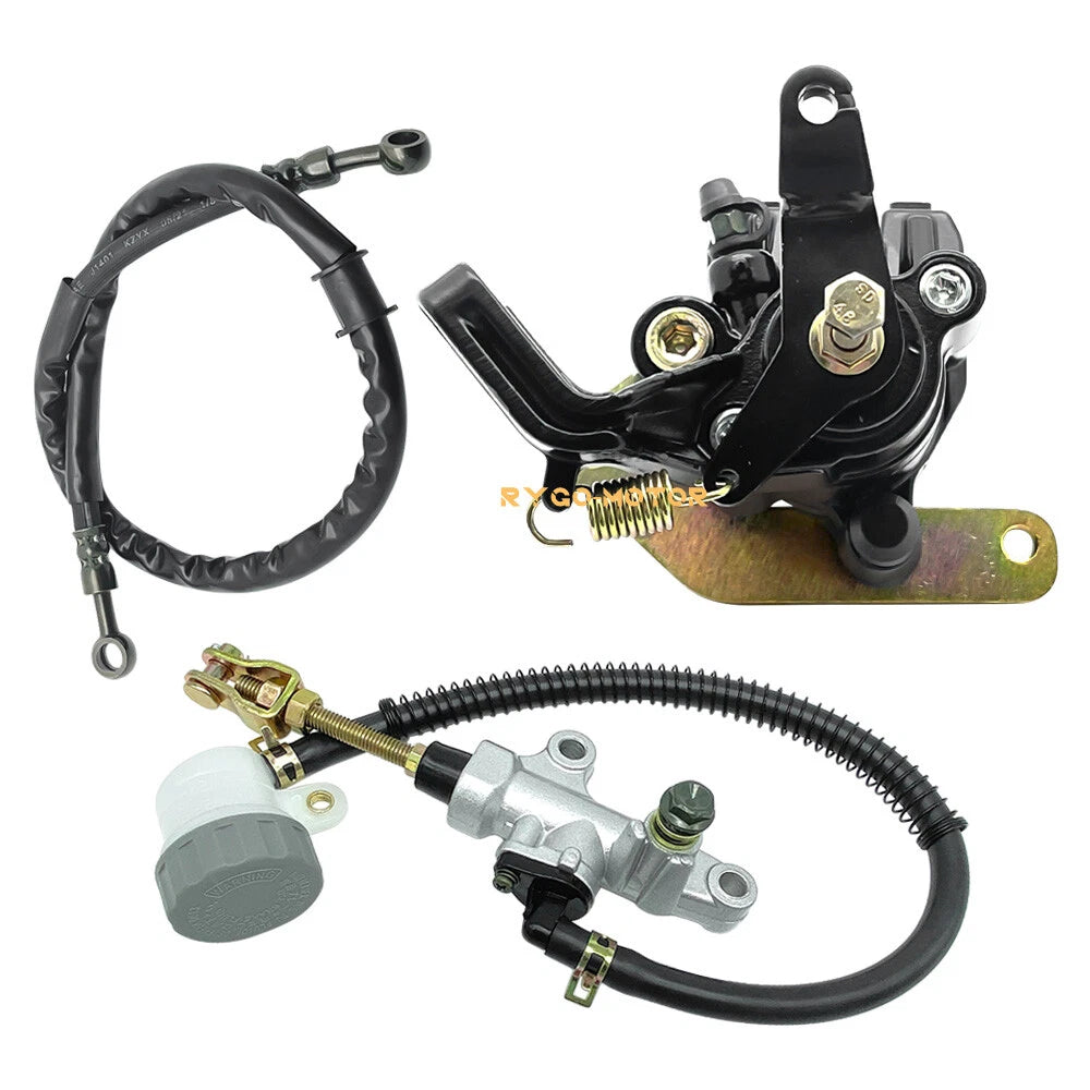 Rear Brake Caliper Master Cylinder w/Hose for Yamaha Warrior 350 (1987–2004)