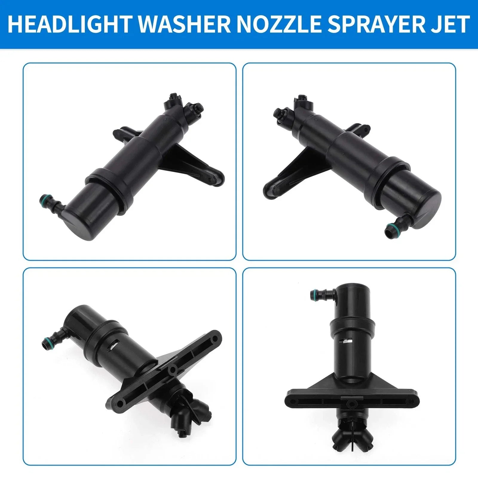 Front Left Right Headlight Washer Nozzle for BMW 525i 550i 535xi