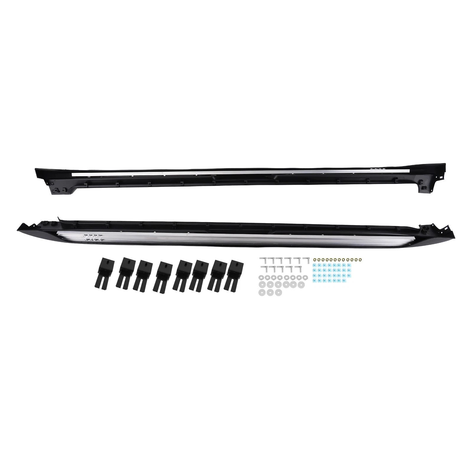 Set of 2 Black Aluminum Running Boards for Kia Carnival (2022–2026)