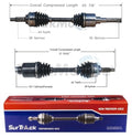 Set of 2 Front CV Axle Shafts for Ford Mercury Mazda (Automatic)