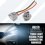 Set of 2 Turn Light Signal Plug Connector Harness 90075-60060 for Toyota