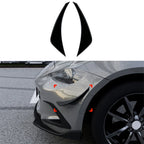 Gloss Black Front Bumper Side Splitter Fin for Mazda MX-5 Miata (2016–2023)