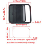24" x 22" RV Horizontal Slide Window Trim Ring for RV (DOT Certified)