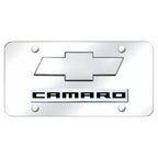 Dual Chrome on Chrome License Plate - Officially Licensed for Chevrolet Camaro