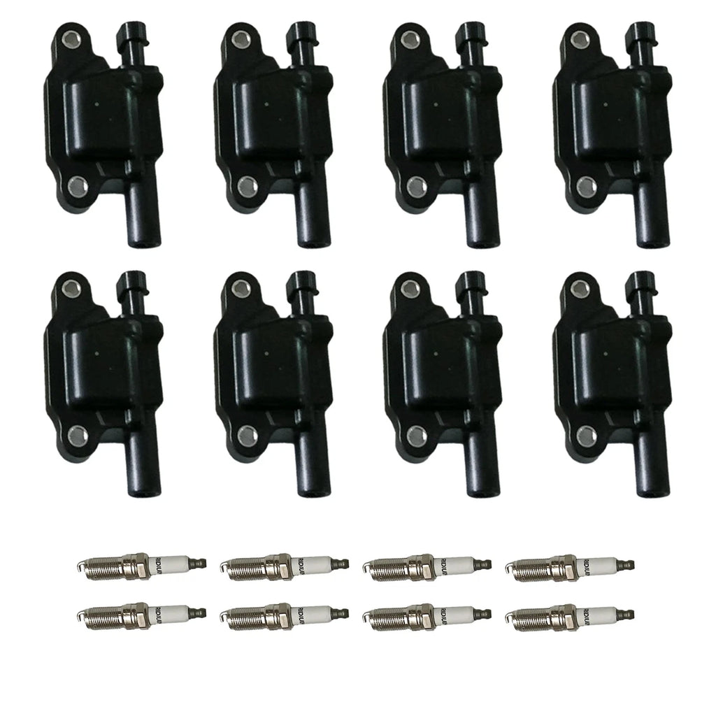 Set of 8 Ignition Coils & Iridium Spark Plugs for Escalade Camaro V8