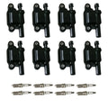 Set of 8 Ignition Coils & Iridium Spark Plugs for Escalade Camaro V8