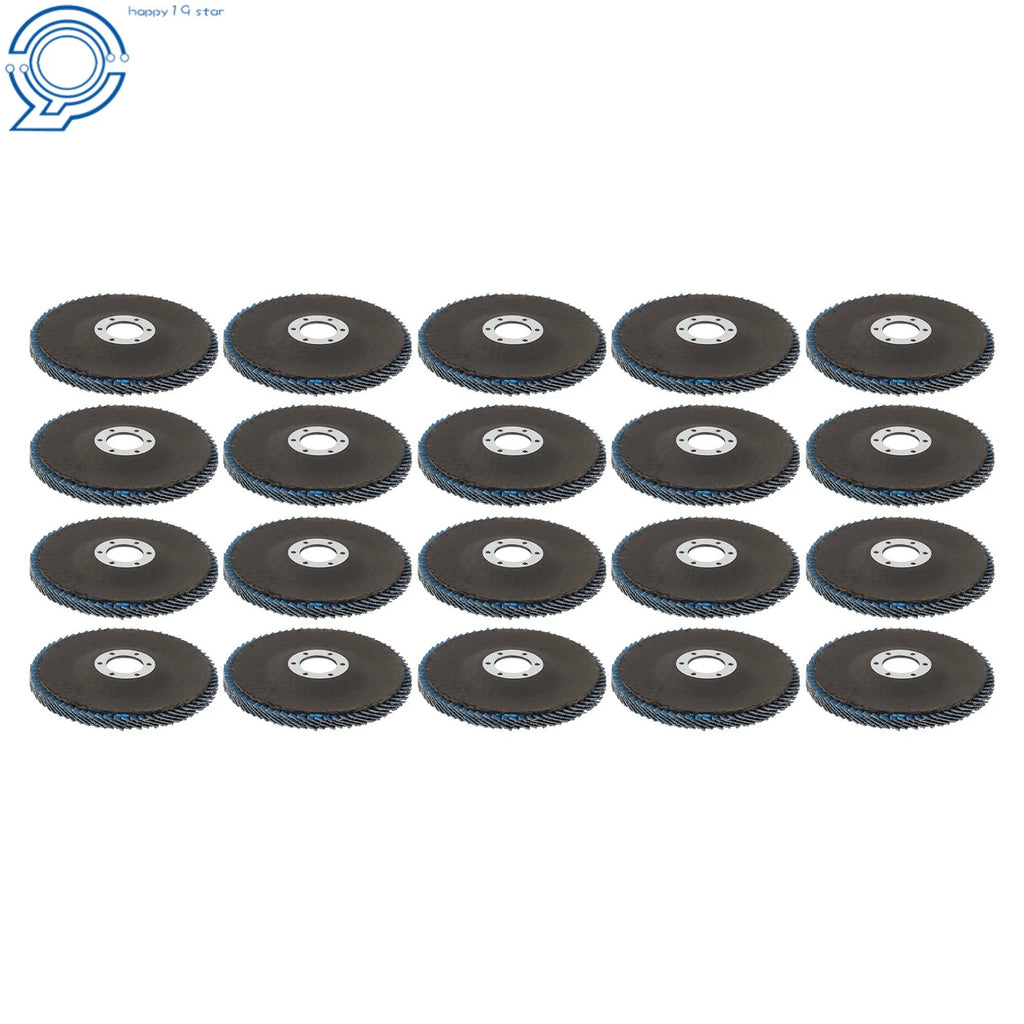 20 Pcs Zirconium Flap Wheels for Angle Grinder 5 Inch 40 Grit Type 29