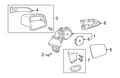 Right Door Mirror Base 21881102259040 for Mercedes
