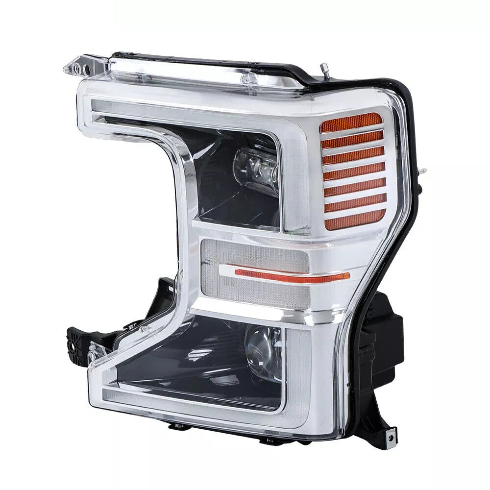 Chrome Full LED Headlight Driver Left for Ford F250 F350 Super Duty (2020–2022)