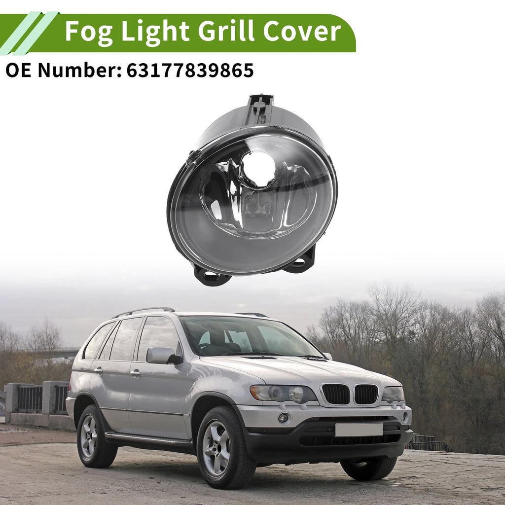 1 Pc Fog Light Grill for BMW X5 (1999–2006) No. 63177839865 Clear