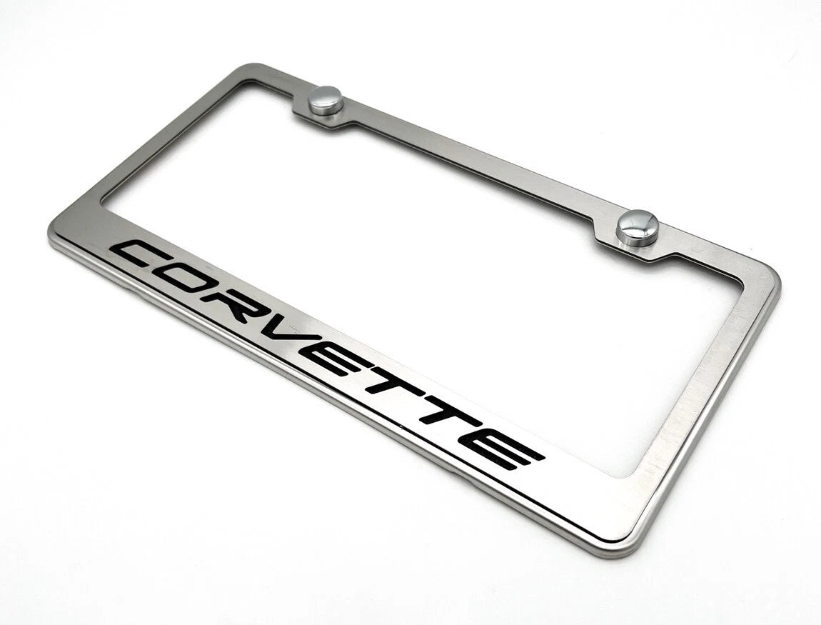 License Plate Frame Stainless Steel for Chevrolet Corvette (2014–2019)