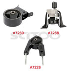 3X Engine Mounts for Toyota Echo 1.5L (2000–2005) A7288 A7228