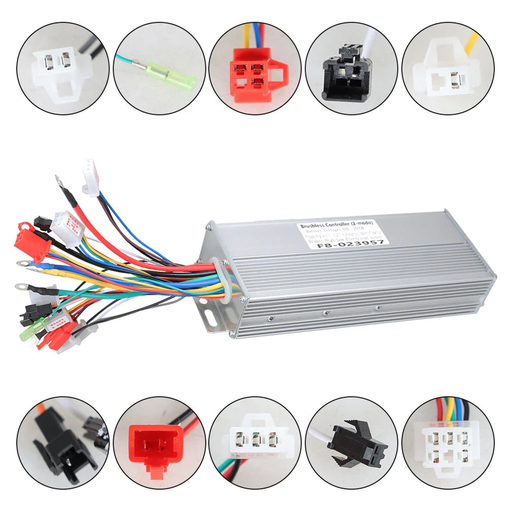 Brushless DC Motor Speed Controller for Electric Bicycle E-bike Scooter (60V)