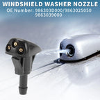 2Pcs Front Windshield Washer Nozzles No. 986303D000 for Kia Sorento (2003–2009)