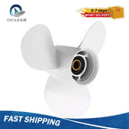 11 3/8x12 Aluminum Boat Propeller for Yamaha 25-60HP (13 Spline)