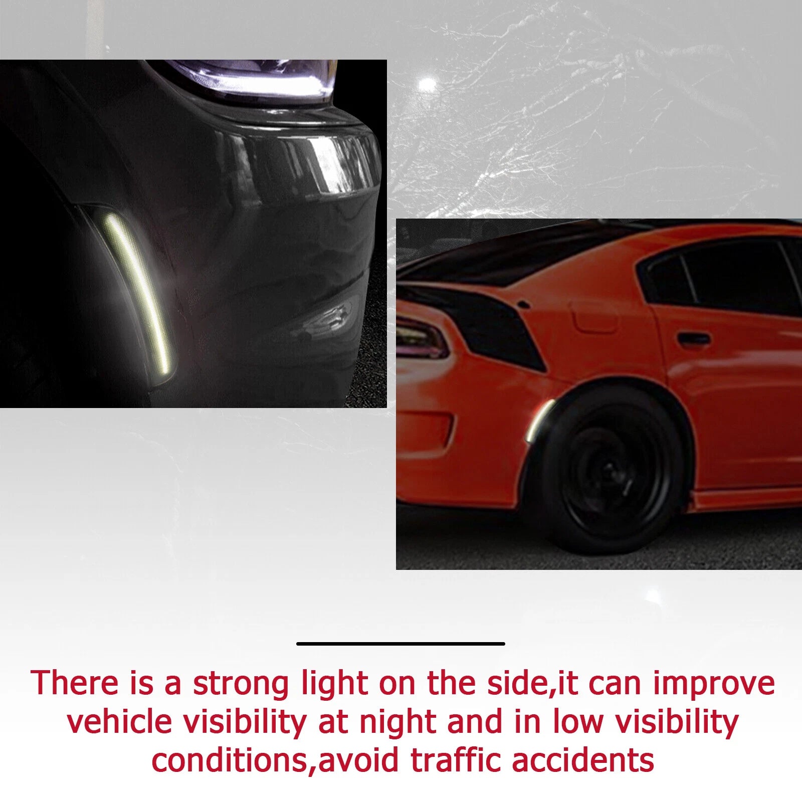 LED Side Bumper Marker Lights for Dodge Charger (2015-2023)