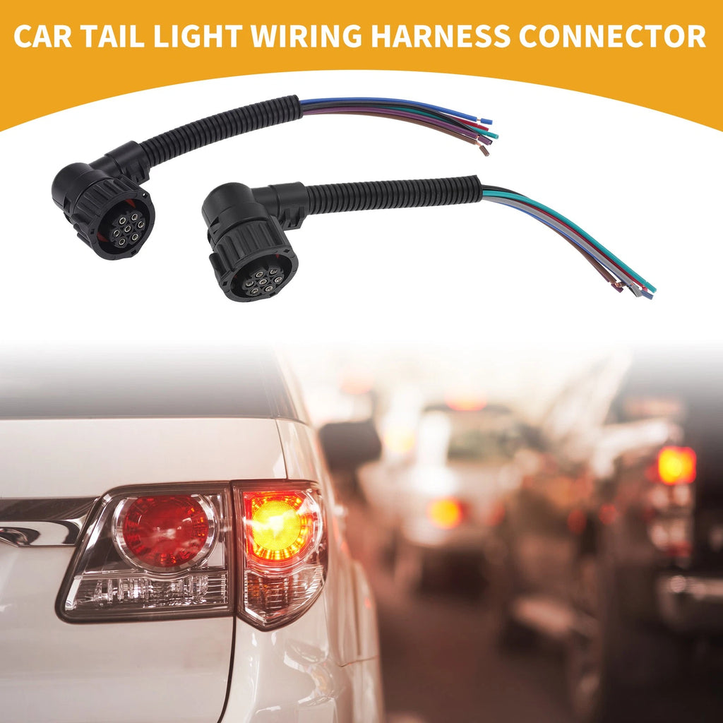 2 Pcs Tail Light Wiring Harness Connector for Fiat Ducato (2001–2016)