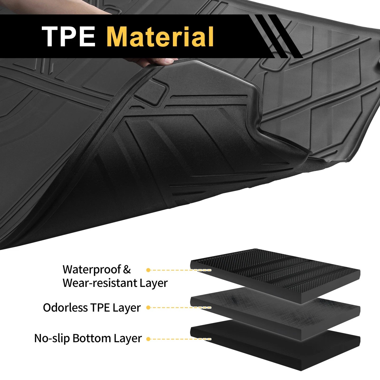 Cargo Liner Rear Trunk Mat for Honda CR-V Hybrid/Gas (2023–2024)