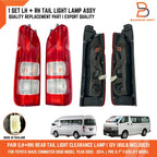 LH RH Rear Tail Light Lamps for Toyota Hiace Commuter H200 (2005-2014)