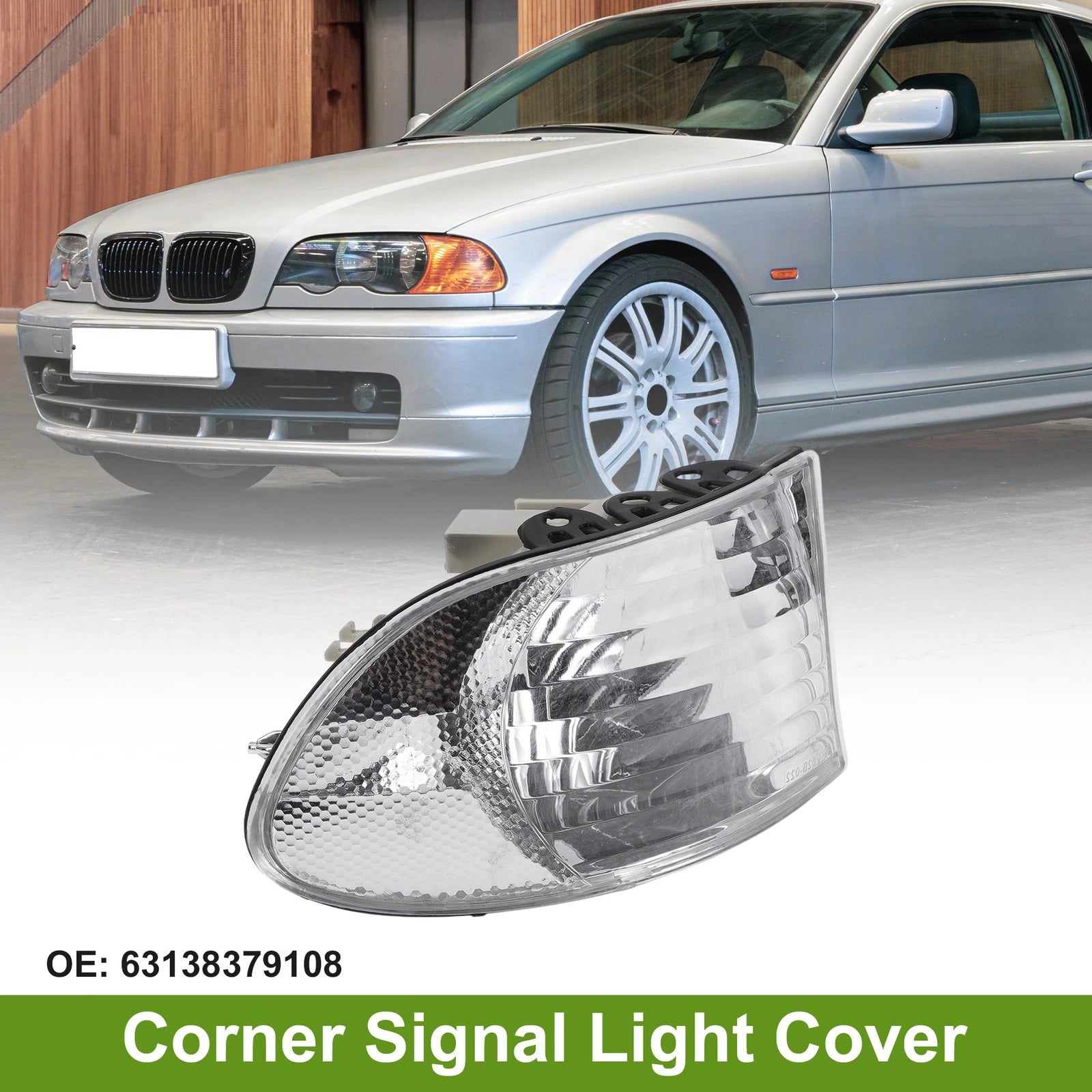 1Pc Right Corner Signal Light Cover for BMW 7 Series (1999–2001) No. 63138379108