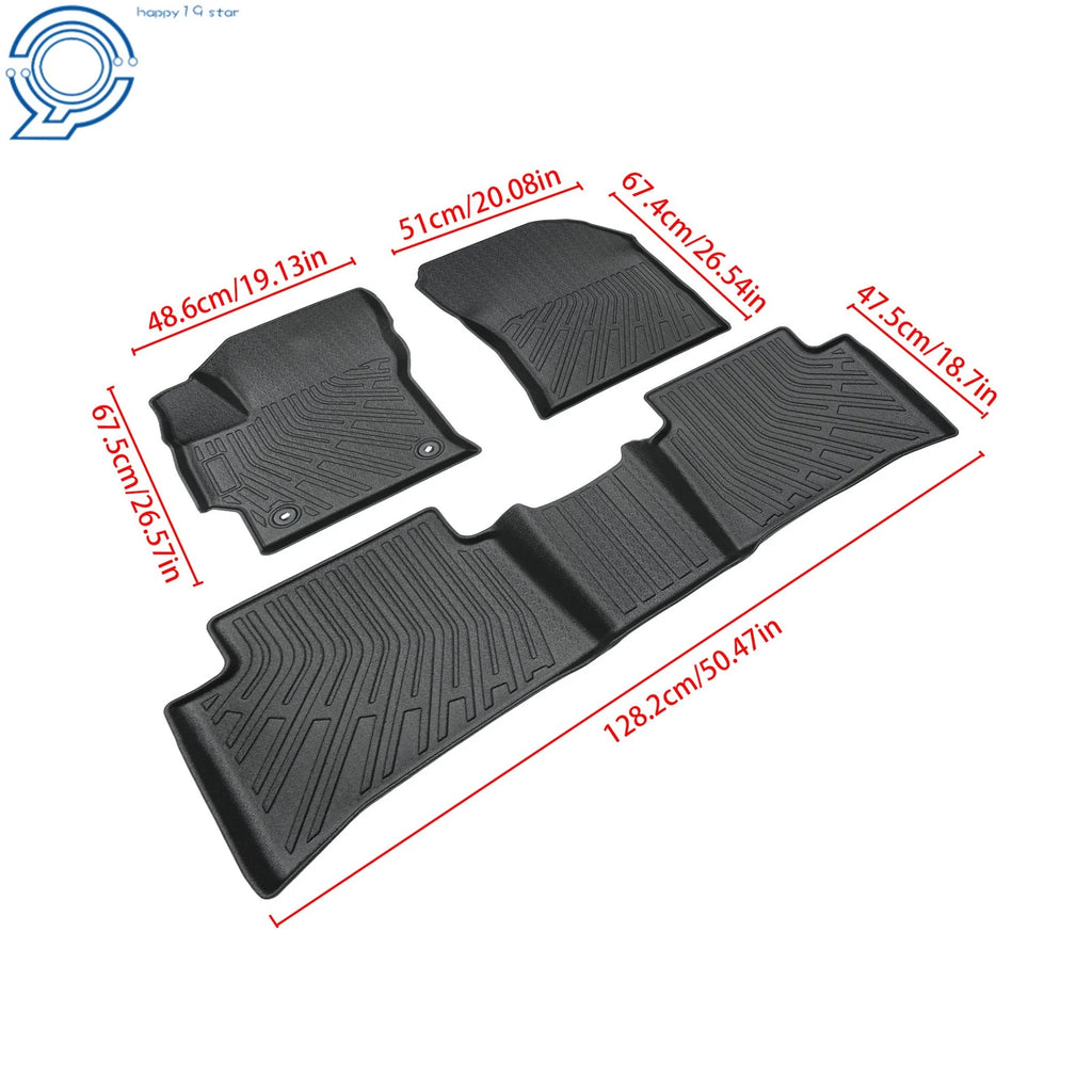 Set of 2 All-Weather Floor Mats for Toyota Corolla Sedan (2020–2024)