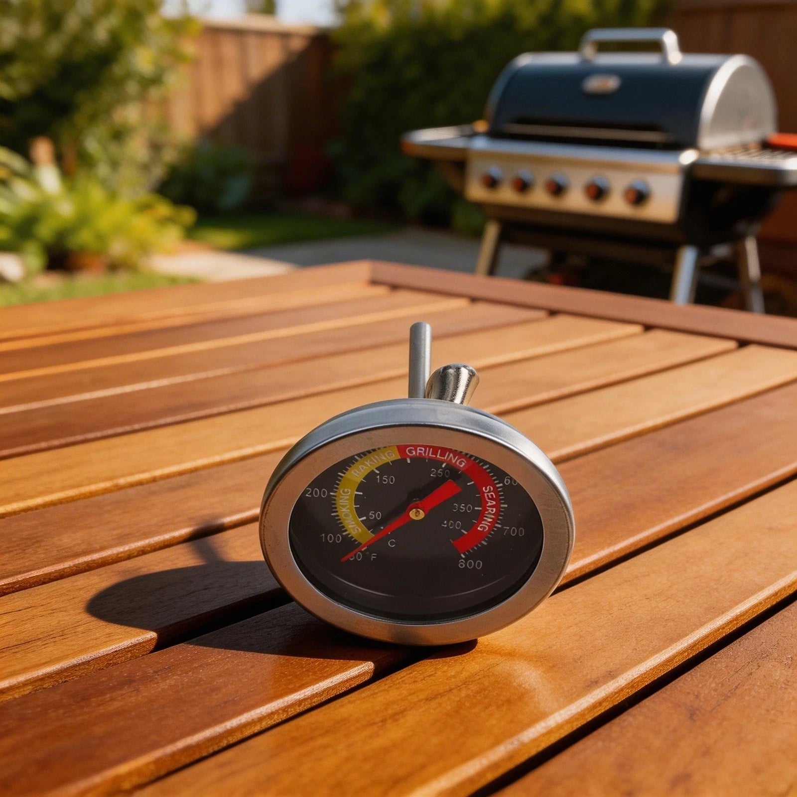 52MM Stainless Steel Thermometer for Barbecue Grill Oven (M8 Thread)