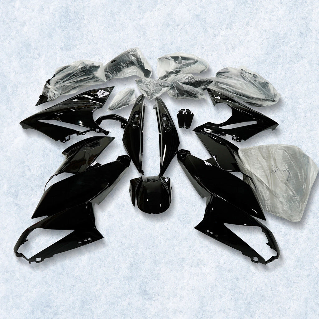 Glossy Black Fairing Kit for Kawasaki ER-6f Ninja 650R (2009–2011)