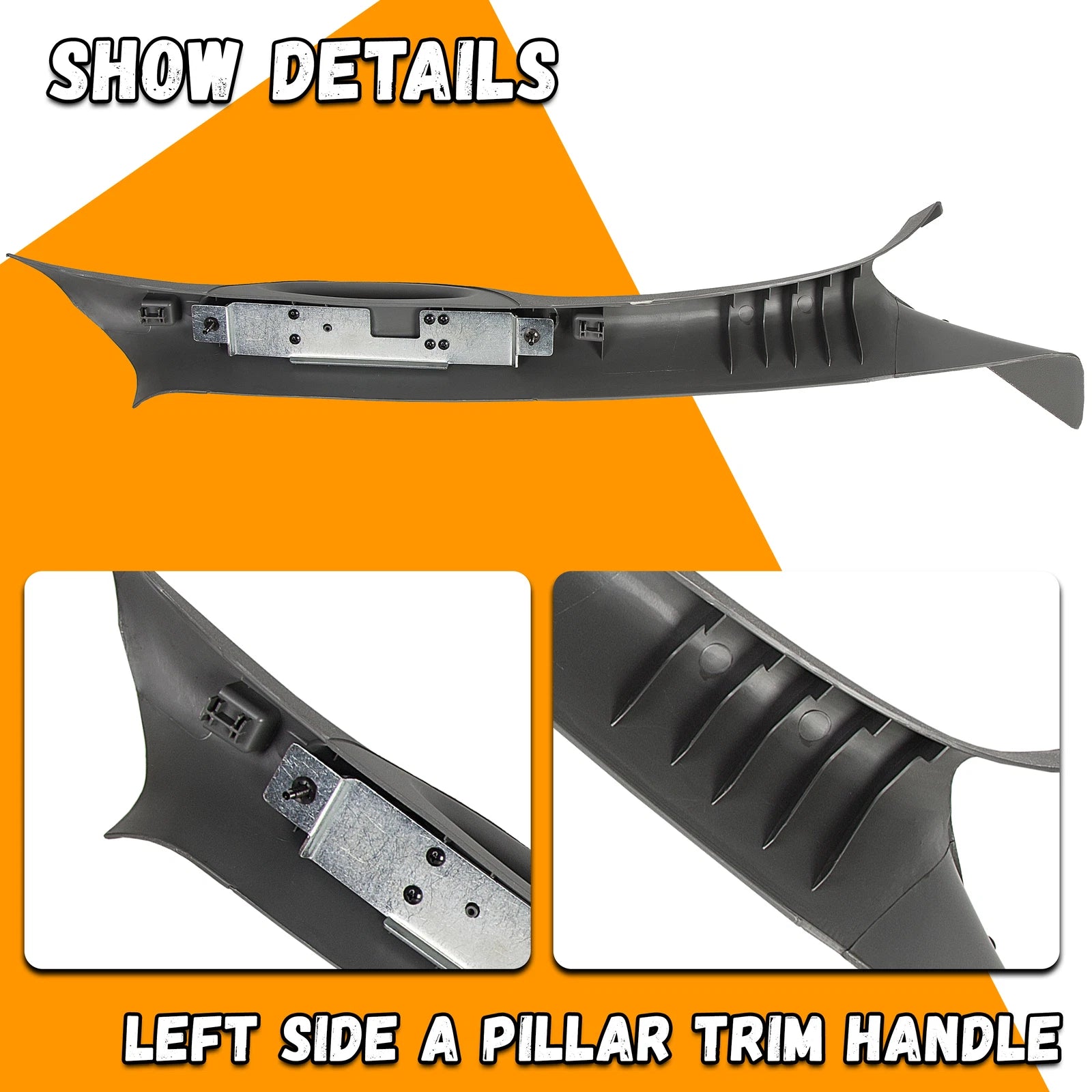 A Pillar Interior Trim Handle for Ford F-150 (2004–2008) - Gray