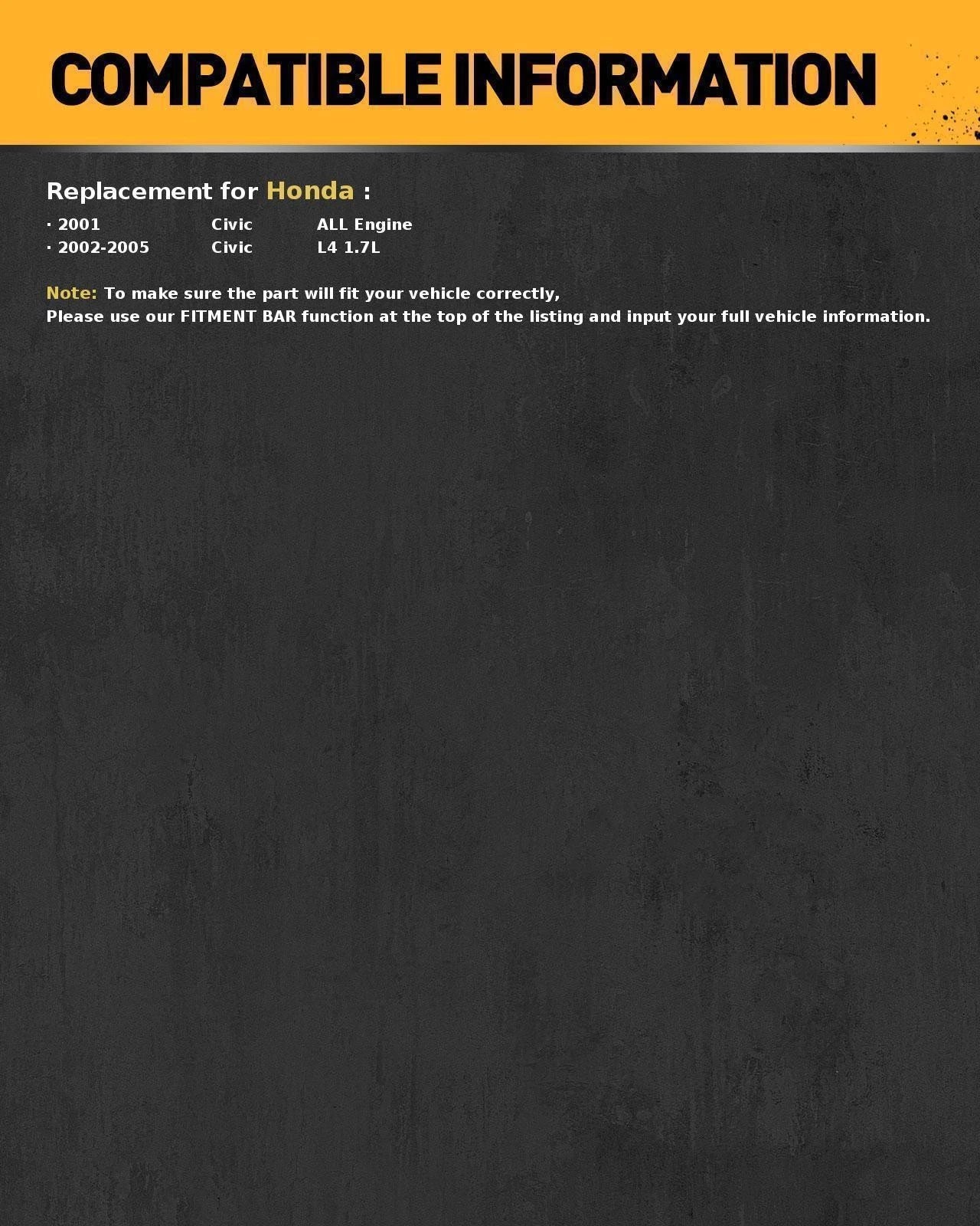Alternator for Honda Civic 1.7L (2002–2005)