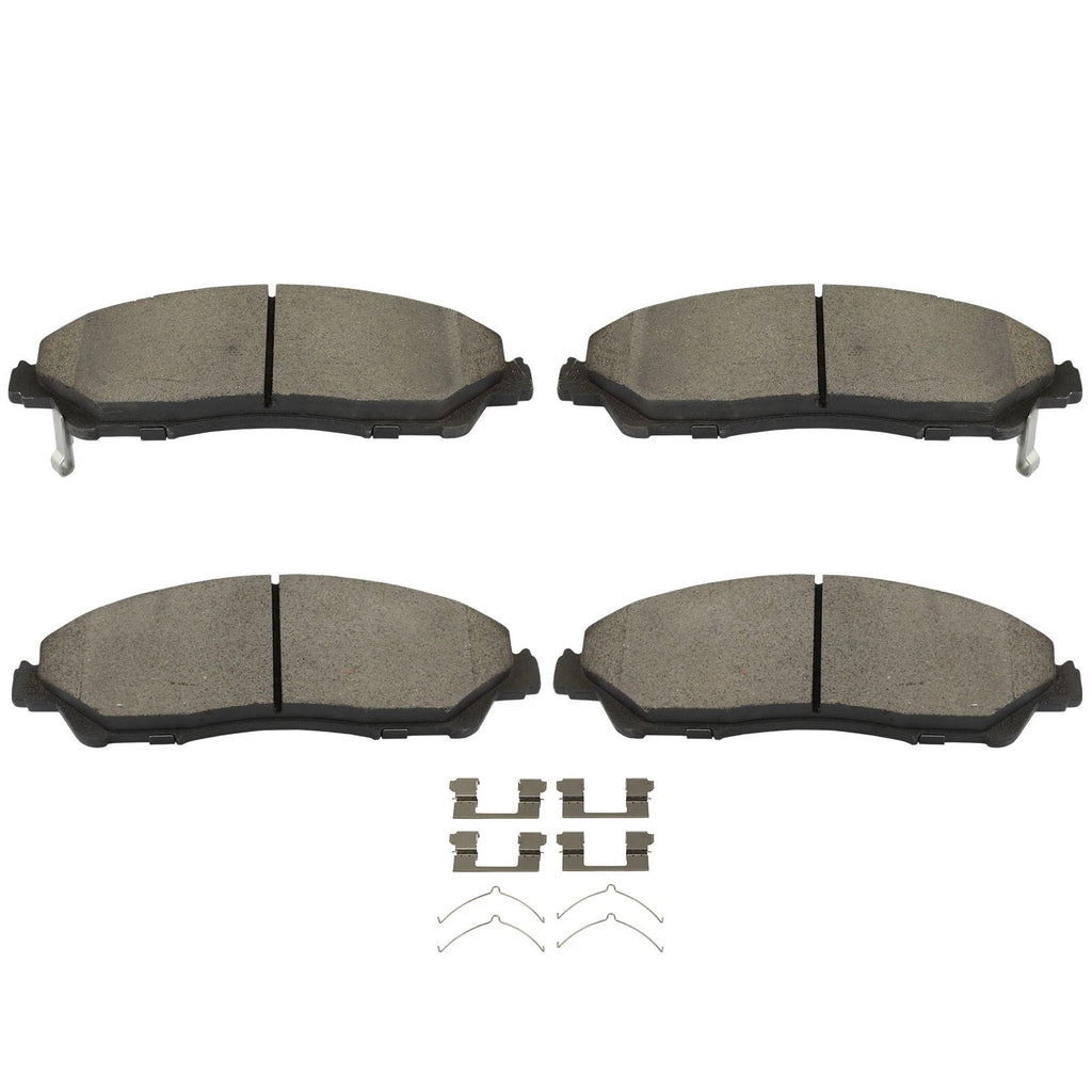 Front Ceramic Brake Pads Kit for Honda Ridgeline (2017–2022)