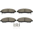 Front Ceramic Brake Pads Kit for Honda Ridgeline (2017–2022)