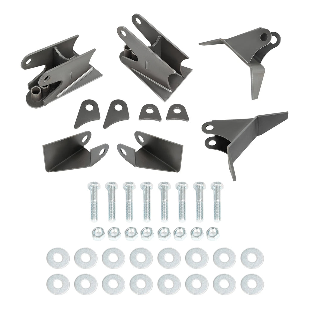 3.25” Axle Weld On Air Ride Suspension Triangulated 4 Link Brackets