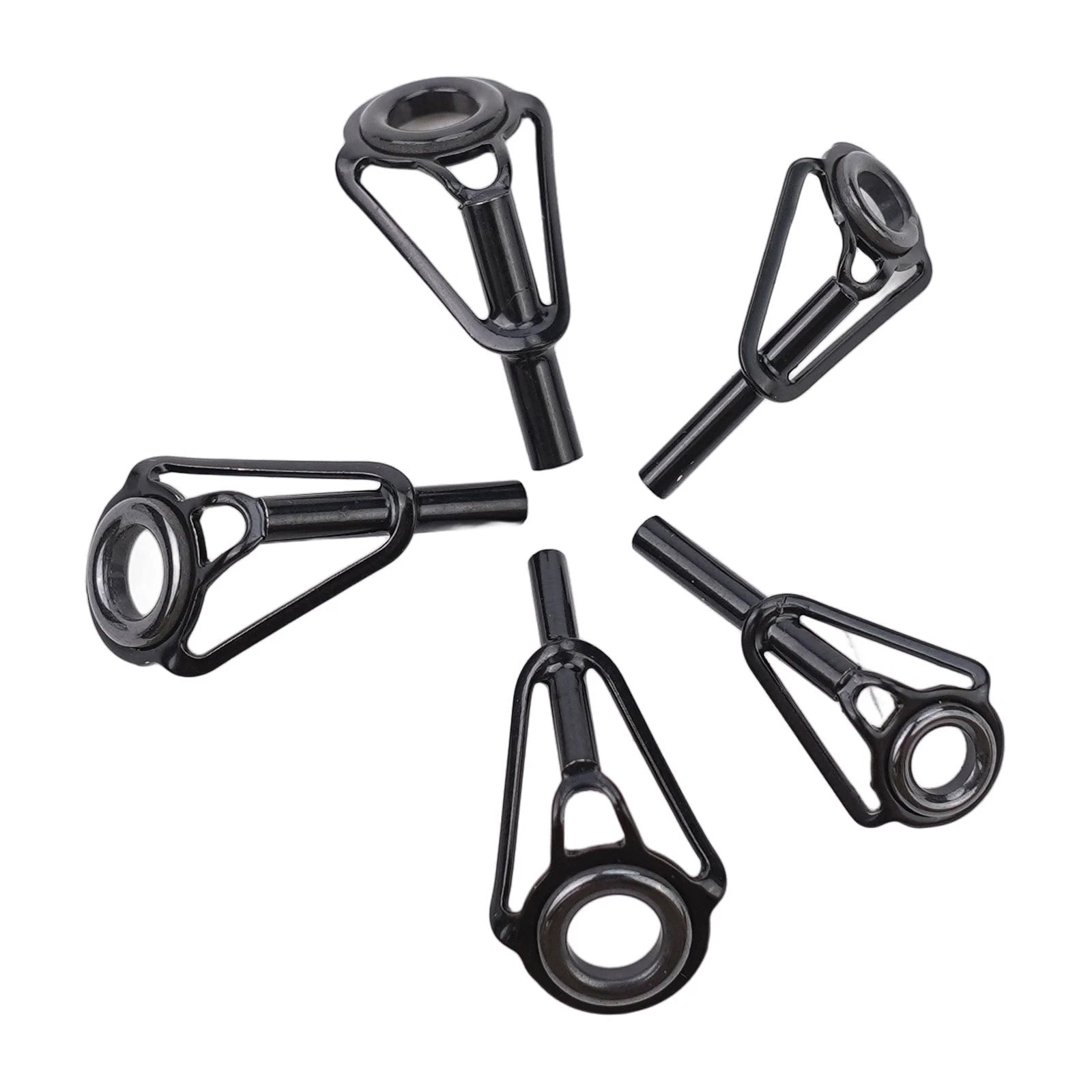 24pcs Ceramic Fishing Rod Guides Line Rings Repair Set