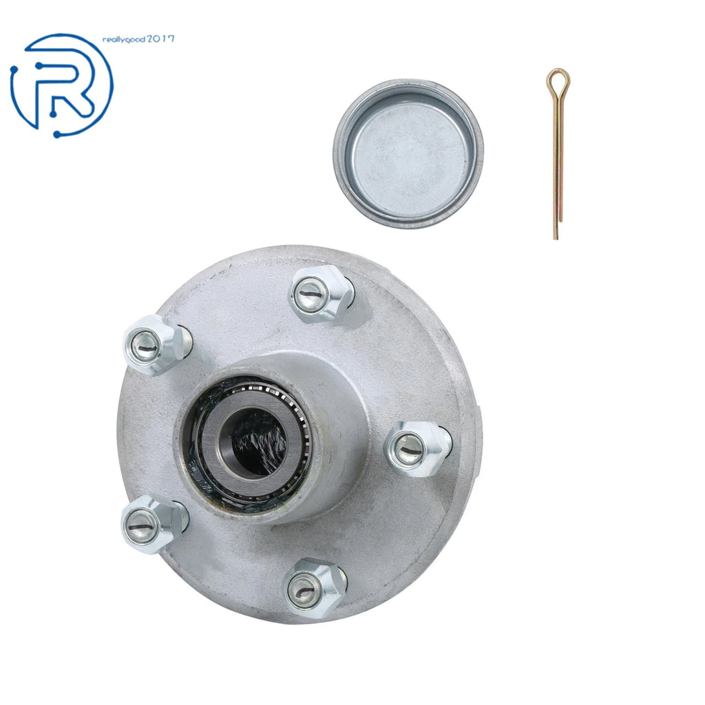 Galvanized Trailer Hub Kit for 2000 lbs Axle (1" Spindle)