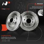 Front Disc Brake Rotors & Ceramic Pads for Chevy Traverse (2009-2017)
