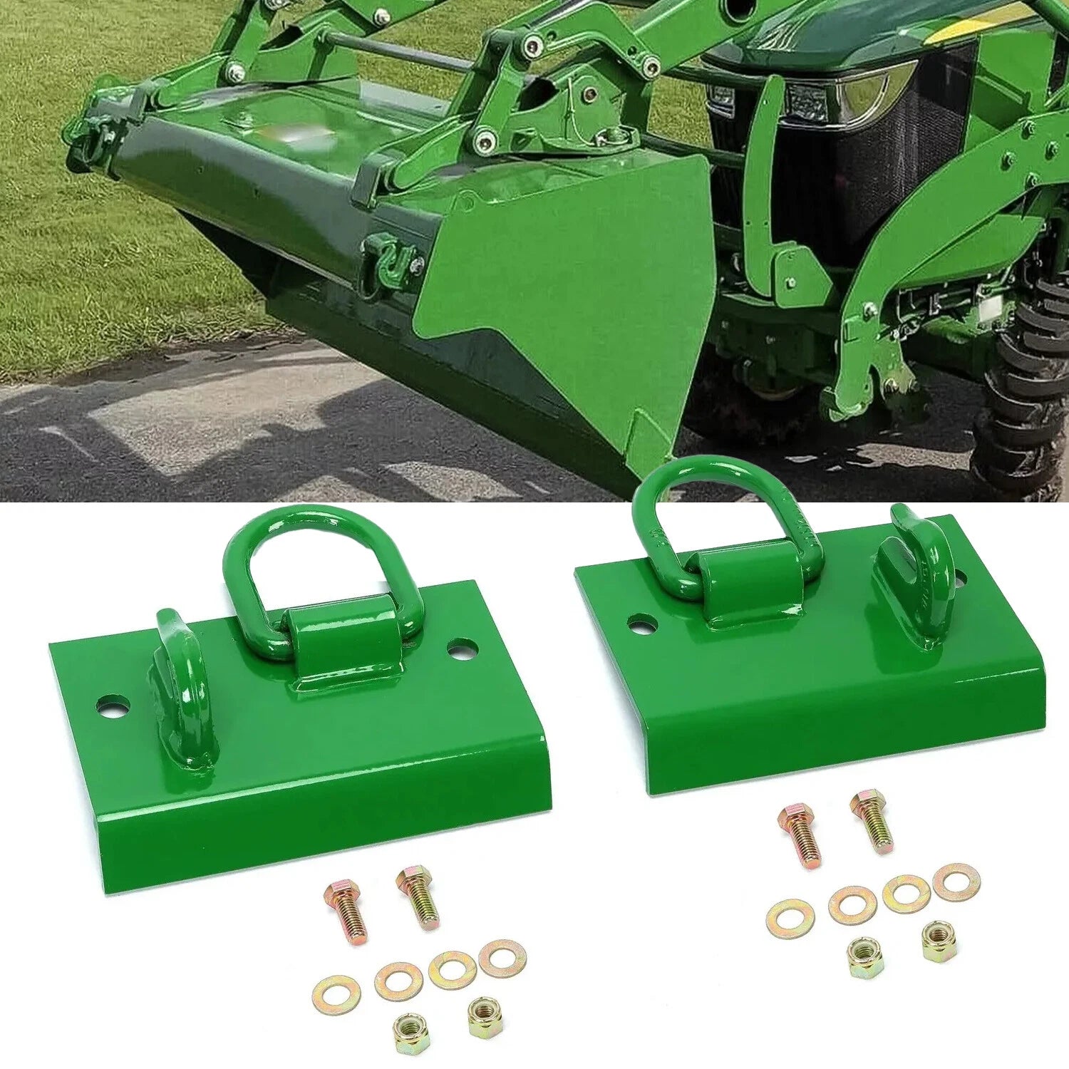 Bolt-On D Rings Grab Hooks for John Deere 1025R 2032R 3320 2520 (2015–2023)