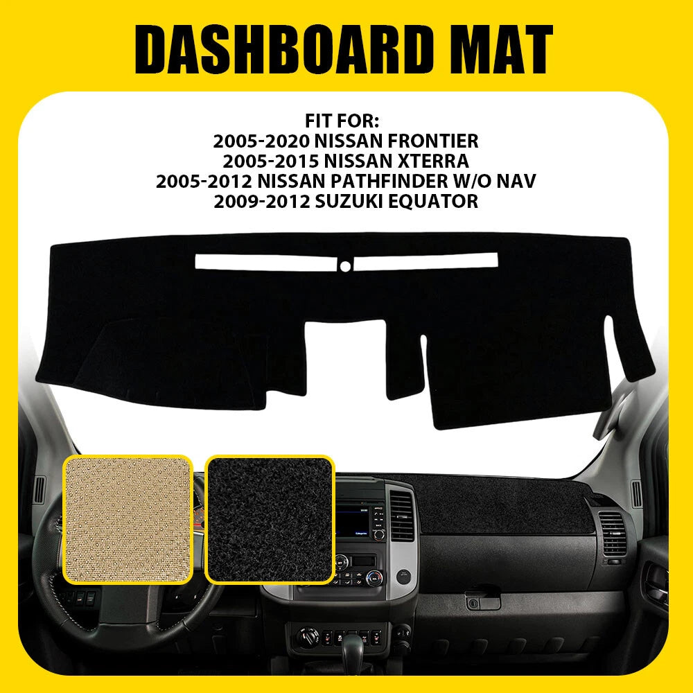 Dashboard Cover Mat for Nissan Frontier (YYYY–YYYY)