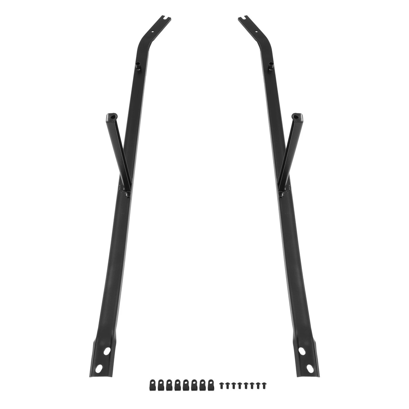 2X Powder Coated Frame Brace Brackets for Ford Mustang Convertible (2005–2009)